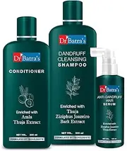 Dr Batra's Anti Dandruff Hair Serum, Conditioner - 200 ml and Dandruff Cleansing Shampoo - 500 ml