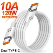 120W Fast Charging Cable Dual Type-C To Type-C Data Sync Cable For Samsung Mi