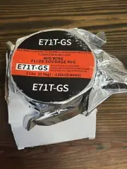 E71T-GS .030" 0.8mm - Gasless Flux Core Mild Steel MIG Welding Wire 2 Lbs Spool