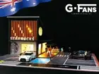 Diorama 1/64 Garage Model With LED Parking Lot Display Case For Hot Wheels AU