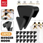 18~90 PCS Space Clothes Hanger Connector Hooks Triangles Clothes Hanger Holder