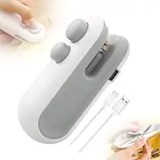 Mini Bag Sealer, 2025 New 2 in 1 Usb Rechargeable Chip Bag Sealer Kitchen Gadgets, Portable Handheld Rechargeable Vacuum Food Sealer Bag Sealing Machine for Snacks Chips Fresh Storage