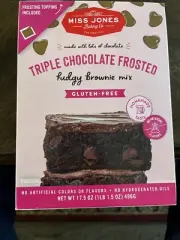 Miss Jones Baking Co Gluten Free Triple Chocolate Fudge Frosted Brownies 17.5 oz