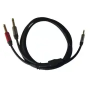 3.5mm to Double 6.5mm Aux TRS Cable Dual 6.35mm Aux Cord For iPod Speaker