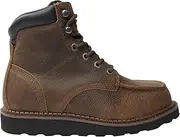 [LASTING PINNIP] Vintage Leather Work Boots For Women - Lightweight - ASTM Steel Toe - Slip Resistant - Shock Absorption - 2 Different Insoles