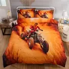 Racing Moto Quilt/Duvet/Doona Covers Set Single Queen King Size Bed Hero Rider