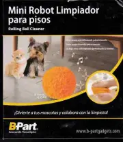 Robotic 5" Ball Self Propelled Pet Toy by B-Part Innova Step Dog or Cat, Orange.