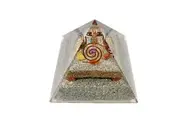 Crystal Wonderland Metraton Chakra Grid Clear Quartz Point Generator Orgonite Pyramid