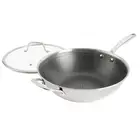Kenmore Elite Luke Triply Hybrid Stainless Steel Wok w/ Lid