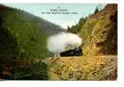 Steam Engine Railroad Train-RR-Byres Canon-Moffat Road-Colorado-Vintage Postcard