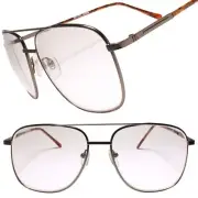 Square Brown Frame Classic Vintage 80s 90s Bifocal Reader 2.75 Reading Glasses