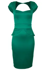 Monroe Peplum Dress--BAR-26116DB