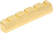 Levemolo Bass Guitar Nut Wear Resistant Brass Thin Grooves Design Enhance Tone Easy Installation Support for 5 String Bass