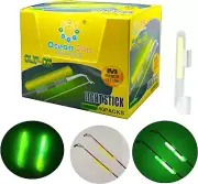 100Pcs Fishing Glow Sticks Rod Tip， Fishing Polo Glow Sticks ，Fishing Light Stic