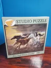 Bits and Pieces Ruane Manning: Wild Horses New/Sealed in Box 500 Studio Puzzle