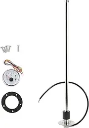 X AUTOHAUX 560mm Fuel Sending Unit and Gauge Kit 240-33 Ohms 22" Boat Fuel Tank Sending Unit Fuel Water Level Sensor and Fuel Gauge for Boat Car Truck RV