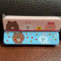 在飛比找蝦皮購物優惠-LINE FRIENDS 造型餐具盒