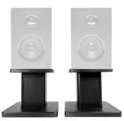 Rockville 8” Black Studio Monitor Speaker Stands For Samson M50 Monitors