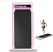 Folding Electric Treadmill Smart Jogging Exercise Fitness Equipment Gym Folding House Fitness Treadmills Office Exercise Fitness Trainer Equipment(Pink)