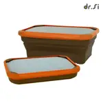 【DR.SI 矽寶巧】巧餐盒 - 戀戀布蕾 脆脆焦糖 環保餐盒 矽膠碗 折疊碗