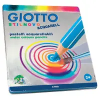 在飛比找誠品線上優惠-GIOTTO STILNOVO水溶性色鉛筆/24色/鐵盒