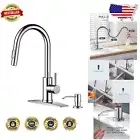 Stainless Steel Kitchen Faucet with Pull Down Sprayer – Easy Install & Lead-Free