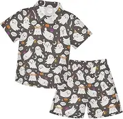 [Caihoyu] Big Boy Hawaiian Button Down T Shirt Shorts Set Toddler Little Boys Outfit Summer Outfit
