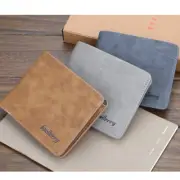 Mens Womens Bifold Wallet ID Card Credit Holder Purse Minimalist Purse Gift