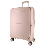 Pierre Cardin 80cm LARGE Front Opening Hard Shell Suitcase - Blush