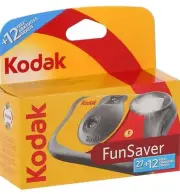 kodak 3920949 Fun Saver Single Use Camera with Flash (Yellow/Red)