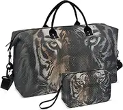 [YXYZRMY] Travel Duffel Bag Bengal Cat Brown White Gym Bag Sports Tote Bag with Multiple Interior Pockets Shoulder Weekender Bag for Women Men with Toiletry Bag 20.5”x 7.9”x 13.8, Multi-Colored, one