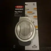 NEW -OXO Good Grips Egg Slicer Quick Easy Sharp -Stainless Steel-Dishwasher-Safe