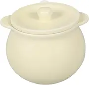 Ciieeo 1set Ceramic Storage Jar with Lid and Spoon High Temperature Resistant Condiment Jar for Sugar Lard and Spices Elegant Nordic Design for Kitchen and Dining Room