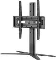 [One For All] Solid Table top TV Stand – Screen Size 32-65”- LCD/LED/Plasma/OLED/QLED TVs – 90° Swivel and 15° tilt Motion - Height Adjustable – VESA 600x400 – WM4471