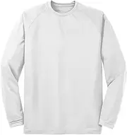 [SPORT-TEK] Dry Zone® Long Sleeve Raglan T-Shirt. T473LS White 3XL