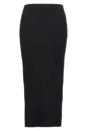 MCQUEEN Ribbed Midi Skirt