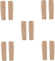 Healeved Compression Socks Leg Sleeves Leg Warmers for Men Knee Sleeves for Men Calf Sleeve Skin-friendly Calf Socks Running Pressure Socks Calf Socks Men Beige Nylon