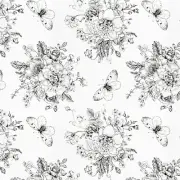 Floral and Butterfly Self Adhesive Shelf Liner for Kitchen Bedroom Cabinets