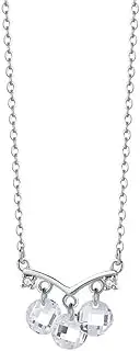 [Generic] Shiny Tassel Zircon Pendant Necklace Clavicle Chain for Women Girl Jewelry Accessories