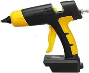 80W 100WDisplay Battery Hot Glue Gun for Temperature Control Homemade DIY Craft Car Repair Tool Cordless Professional Silicon Gun(Only Body-Yellow)