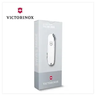 【VICTORINOX 瑞士維氏】Falling Snow 經典7用瑞士刀款 58mm/白色(0.6223.7G)