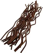 100Pcs 10 Inch Brown Wavy Rattan Reed Fragrance Diffuser Refill Sticks
