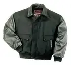 Leather Top Gun Varsity Wool Bomber Jacket Union Made in USA Premium REED 1950