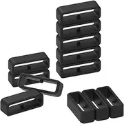 TIOYW 10 Pack Fastener Ring for Garmin Forerunner 35/Approach S10 Watch Band Silicone Band keepers Security Loop