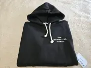 NEW: FRAME DENIM × MELROSE PLACE Black Pullover Hoodie SZ Small