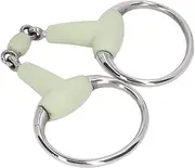 Horse Snaffle Bit Stainless Steel Roller Mouth Horse 125mm Prevent Biting Horse Farms Racetracks