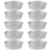 10Pcs Oval Mold Pans Cake Pan Cake Mold Flan Mold Flan Pan for