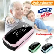 Rechargeable Finger Pulse Oximeter Blood Oxygen Saturation Monitor Heart Rate AU