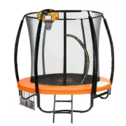 NNEDPE Kahuna Trampoline 6ft with Basketball set - Orange