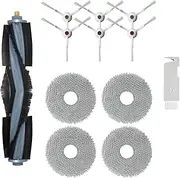 [Fixbetter] Accessory Kit for Deebot T20 Omni/T20e Omni/X1 Omni/X1 Turbo/T10 Omni/T10 Turbo Vacuum Parts, 1 Main Brush, 4 Mop Pads, 6 Side Brush, 1 Cleaning Brush